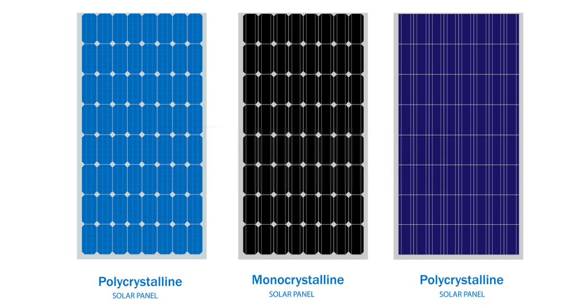 mono and poly solar panels together